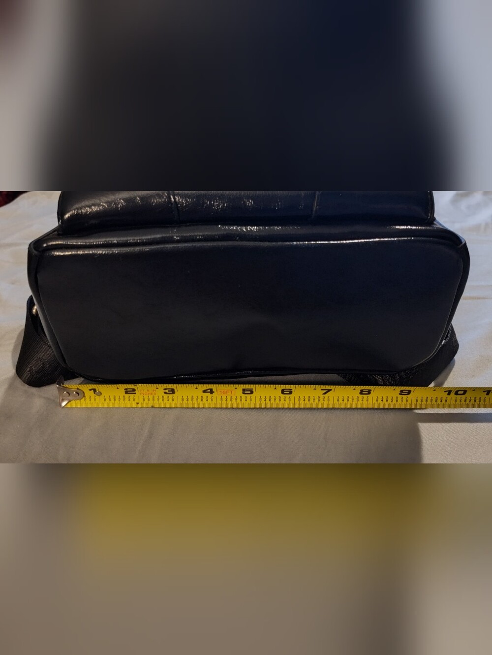 NWT! Black Embossed Patent Mini Backpack - Picture 12 of 13